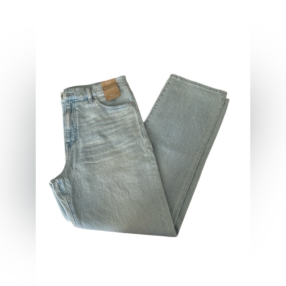 Madewell ’90s Straight Leg Jeans Light Wash Size 31 NWT Vintage-Inspired Denim - Picture 7 of 10